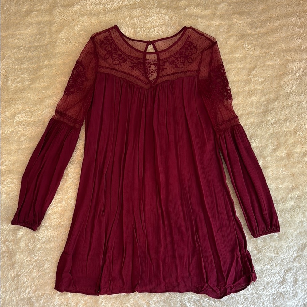 Blue Rain Raspberry-colored Dress